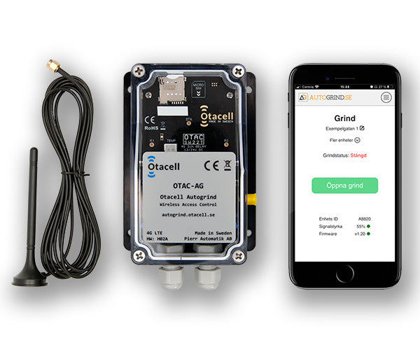 Mobil-öppnare/GSM-öppnare (4G-inbyggt simkort)
